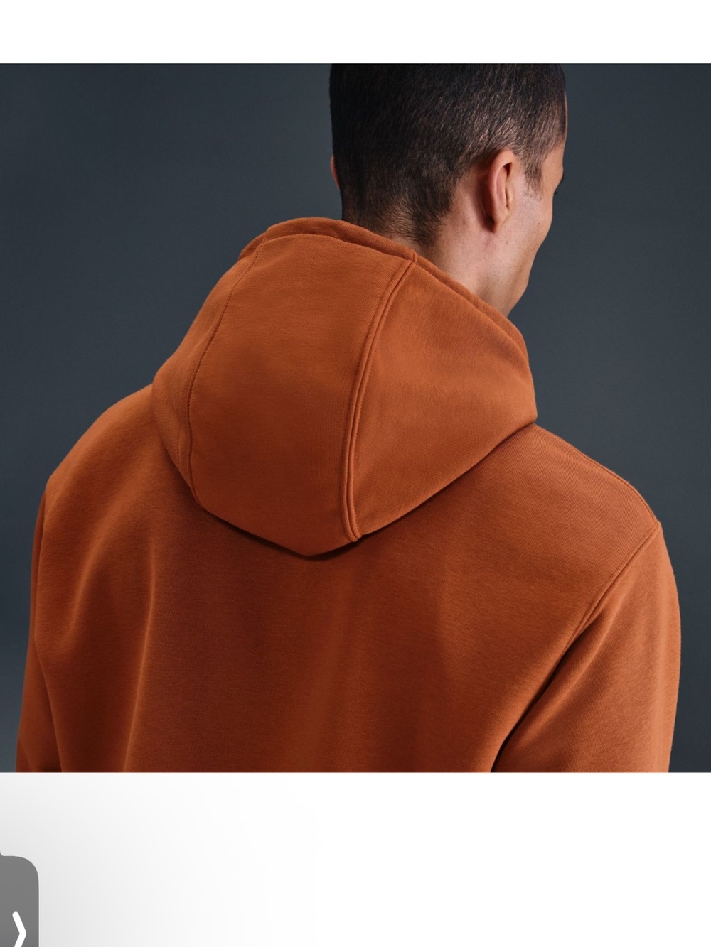 NWT Nike Men's Dri-Fit French Terry Rust Tennis Nikecourt Hoodie Sz M $95 - Picture 3 of 7